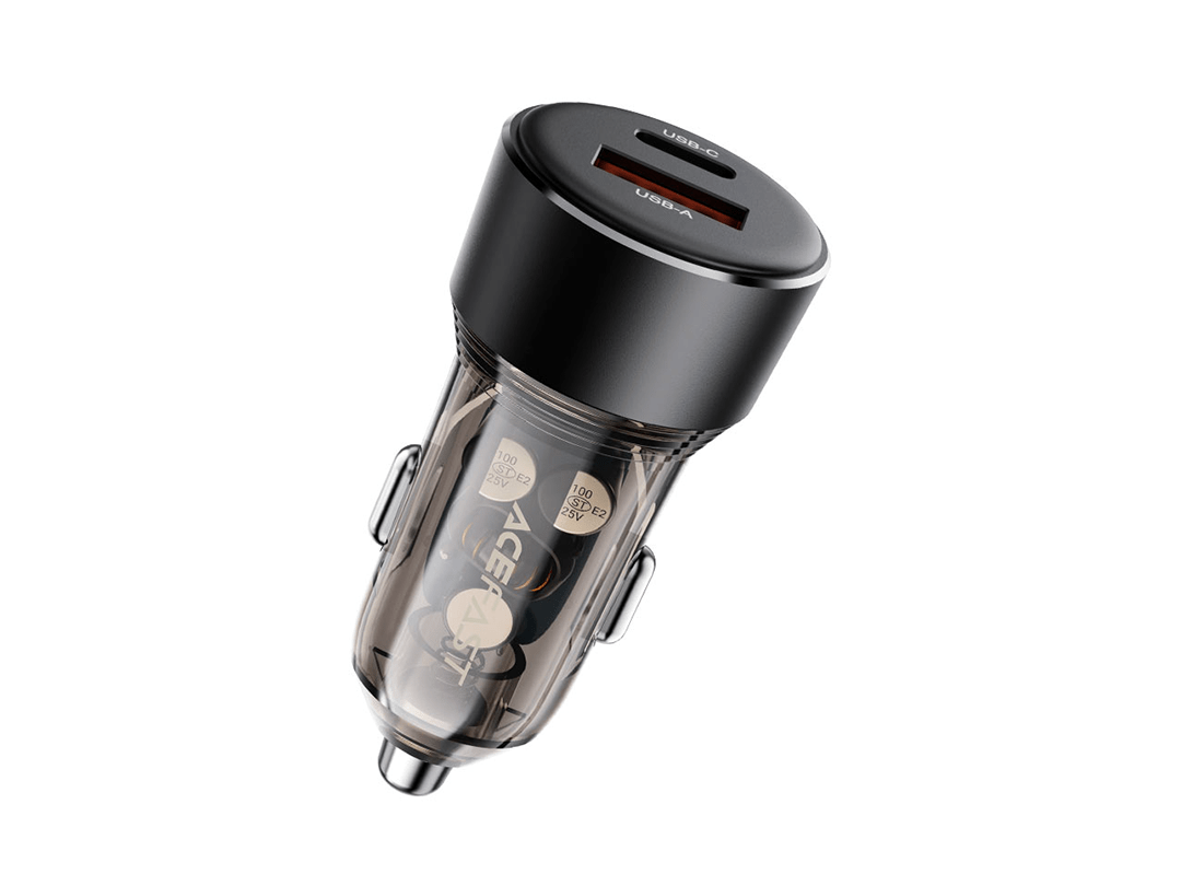 Acefast Fast Charge B12 60W (1xUSB-C + 1xUSB-A) Car Charger in Qatar Acefast Fast Charge B12 60W (1xUSB-C + 1xUSB-A) Car Charger in Qatar